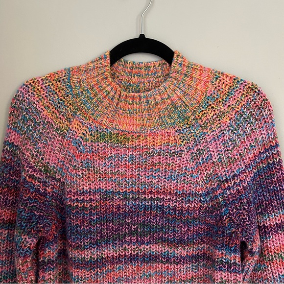 Gap Cable Knit Chunky Rainbow Sweater Sz XS - Picture 4 of 8